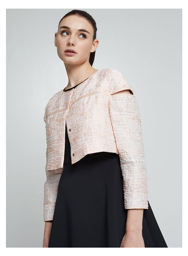 ports宝姿2020年春夏新品女装甜美半截式短款夹克外套sv8j006cfq008