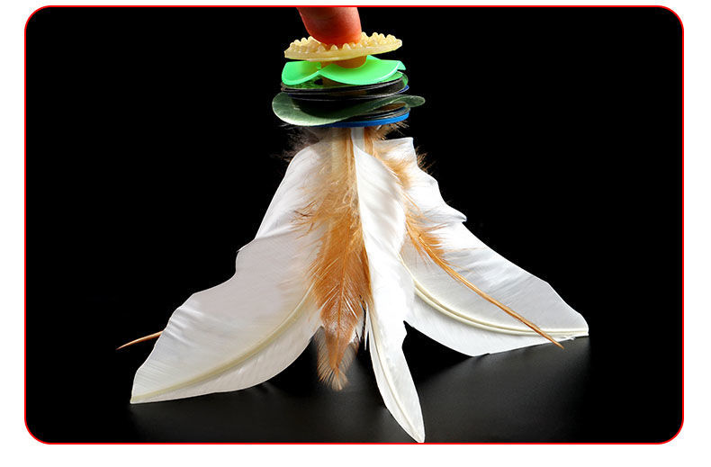 贝千昀康毽子比赛专用训练成人健身大白毽子儿童小学生幼儿园耐踢鸡毛