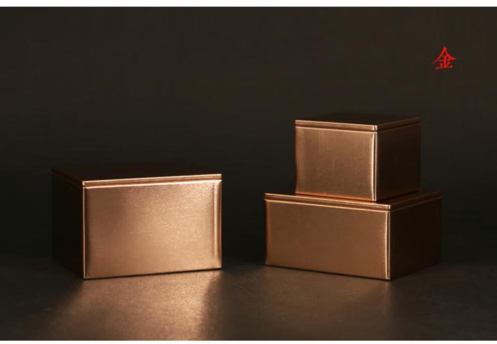 便携旅行茶叶铁罐 小罐茶叶盒子 小号纯色密封罐红茶绿茶通用铁盒