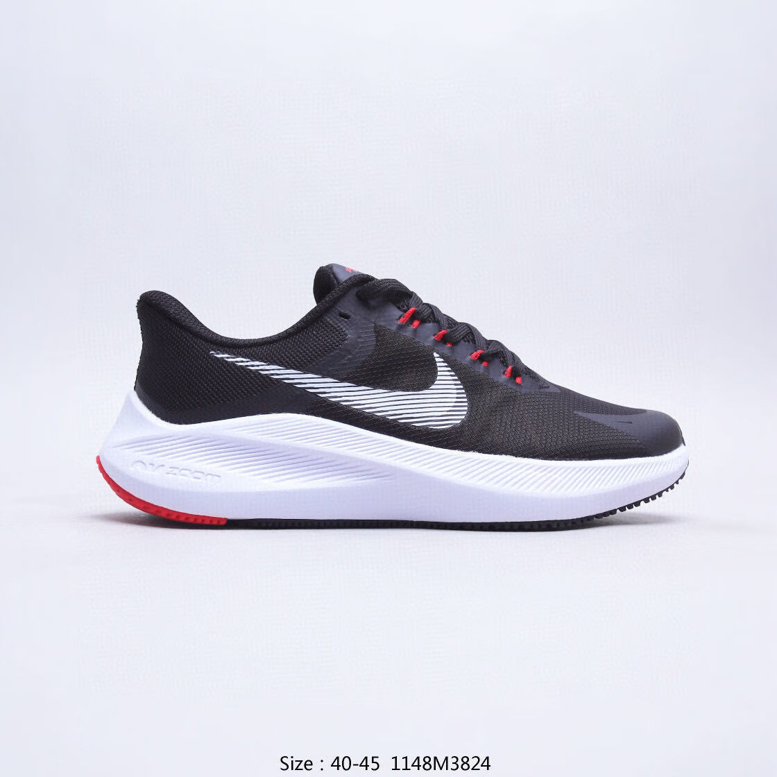 登月训练气垫跑鞋 winflo 8男子跑步鞋flywire运动透气cw3419 纯白 36