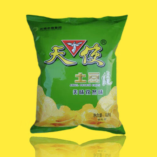 天使土豆片薯片50g108g116g麻辣番茄烧烤味108g椒香麻辣味5包4月生产