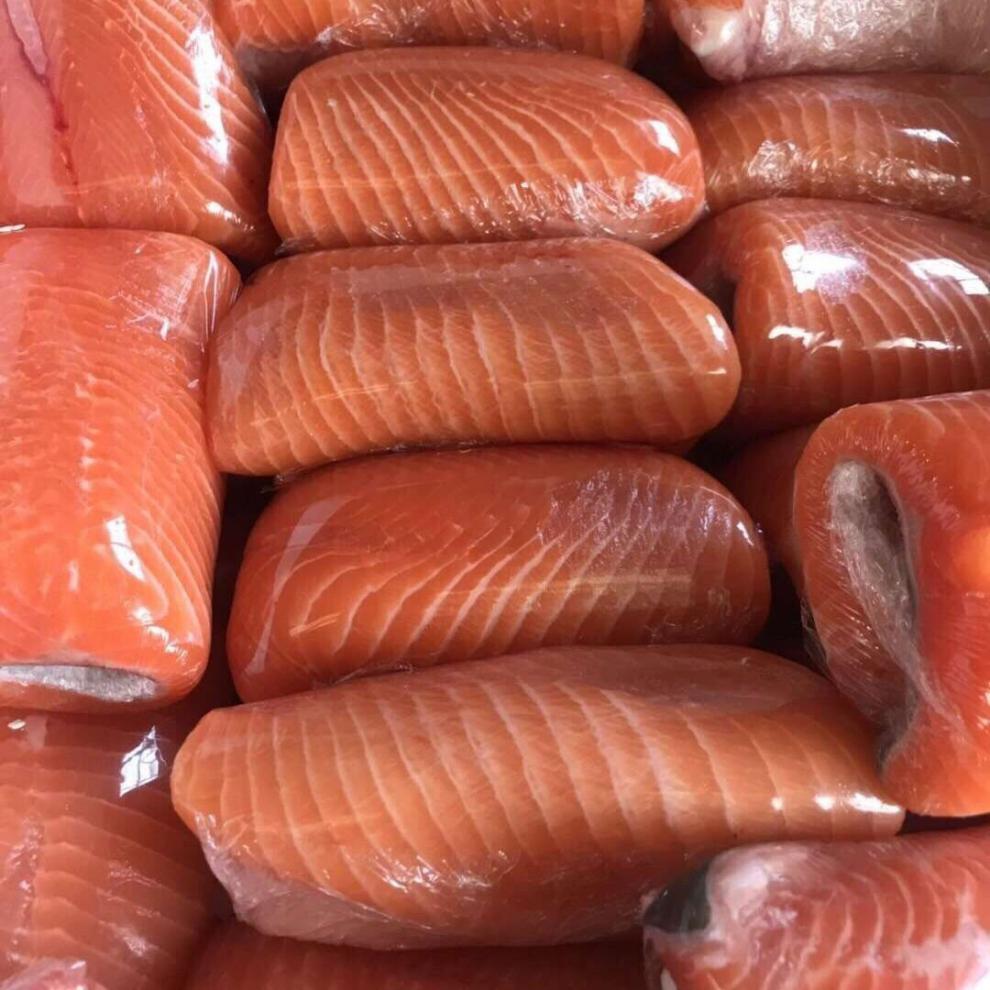 新鲜三文鱼去骨刺身即食整条现杀冰鲜500g冷冻三文鱼中段顺丰1斤装