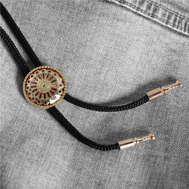 新品波洛领结日韩人气经典款男女衬衫休闲波洛领带领绳领结金属扣领结