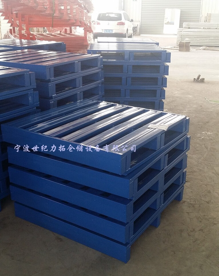 重型仓储钢制货架托盘栈板金属叉车铁托盘卡板仓库防潮垫仓板垫脚 半