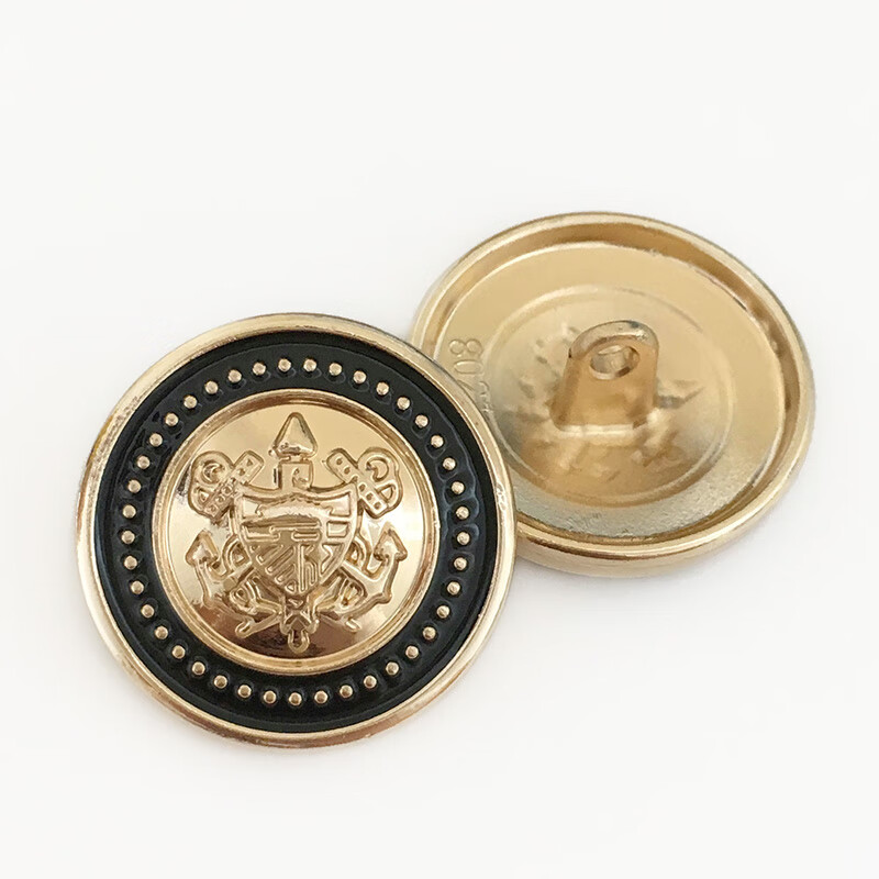 英伦风狮子头扣子百搭西装高档配件金属上衣女巴尔曼纽扣大衣风衣 12