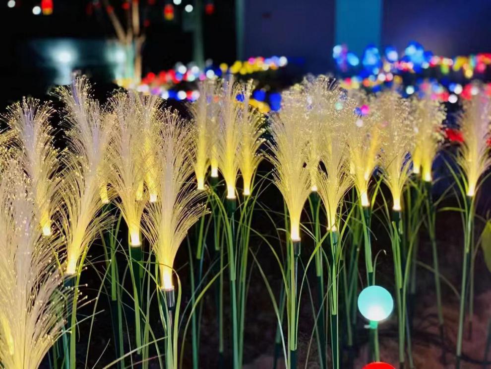 户外光纤芦苇灯公园别墅地插新款草坪装饰灯景观工程灯接电款暖光