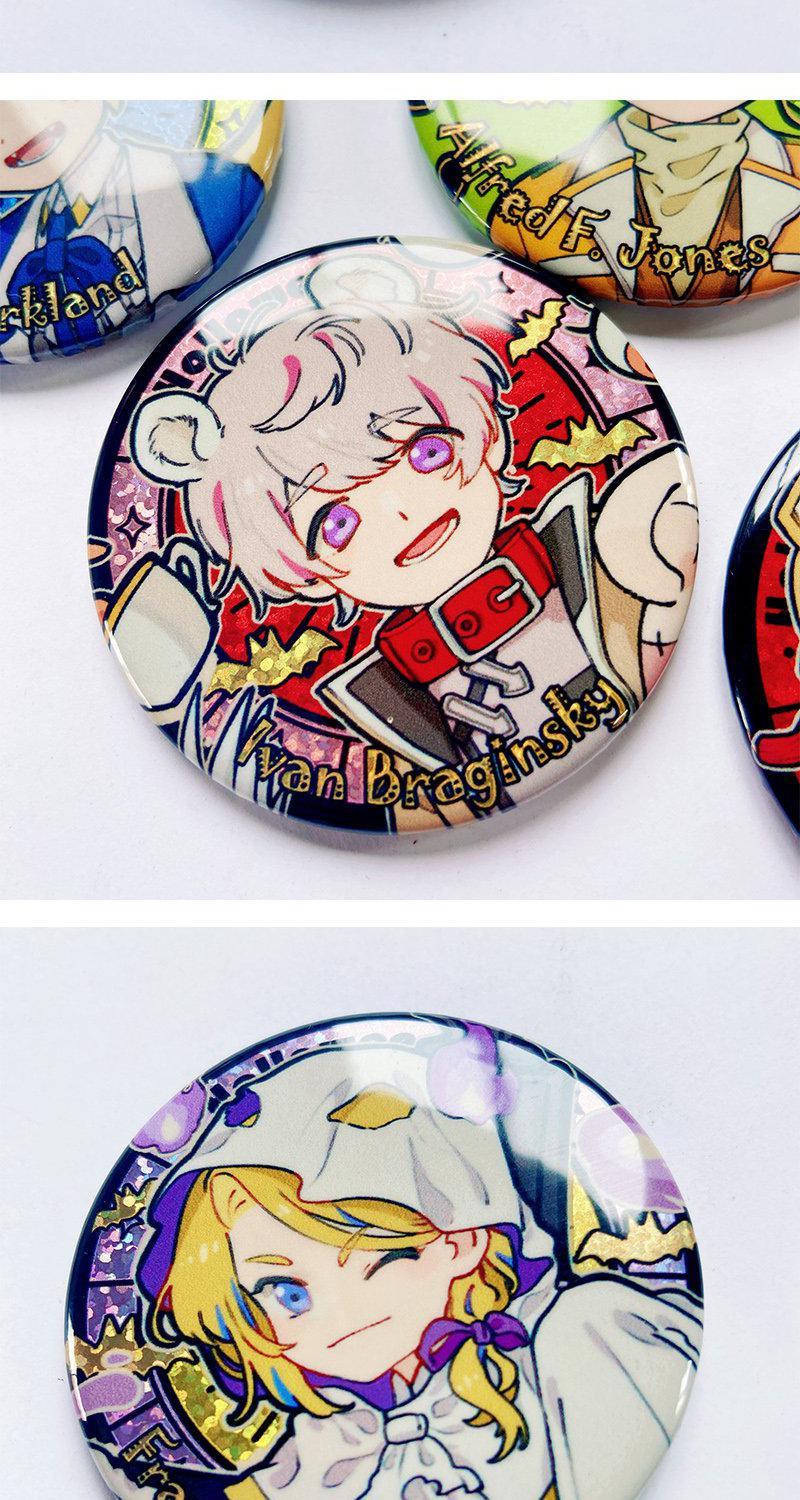 黑塔利亚周边aph黑塔利亚立牌周边亚瑟王耀露西亚阿米吧唧徽章同人