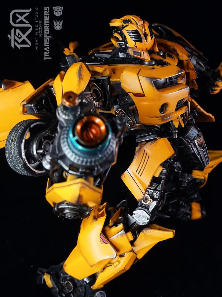 定制大黄蜂重涂电影mpm03玩具合金金属代工上色轻度战损版成品