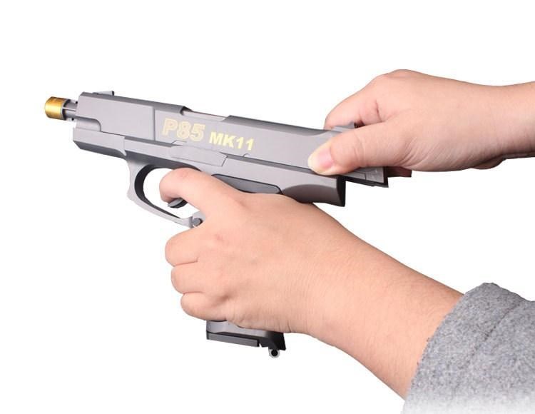 儿童玩的手炝男孩水弹枪下供弹水蛋抢表演道具水晶手动可发射小孩玩具