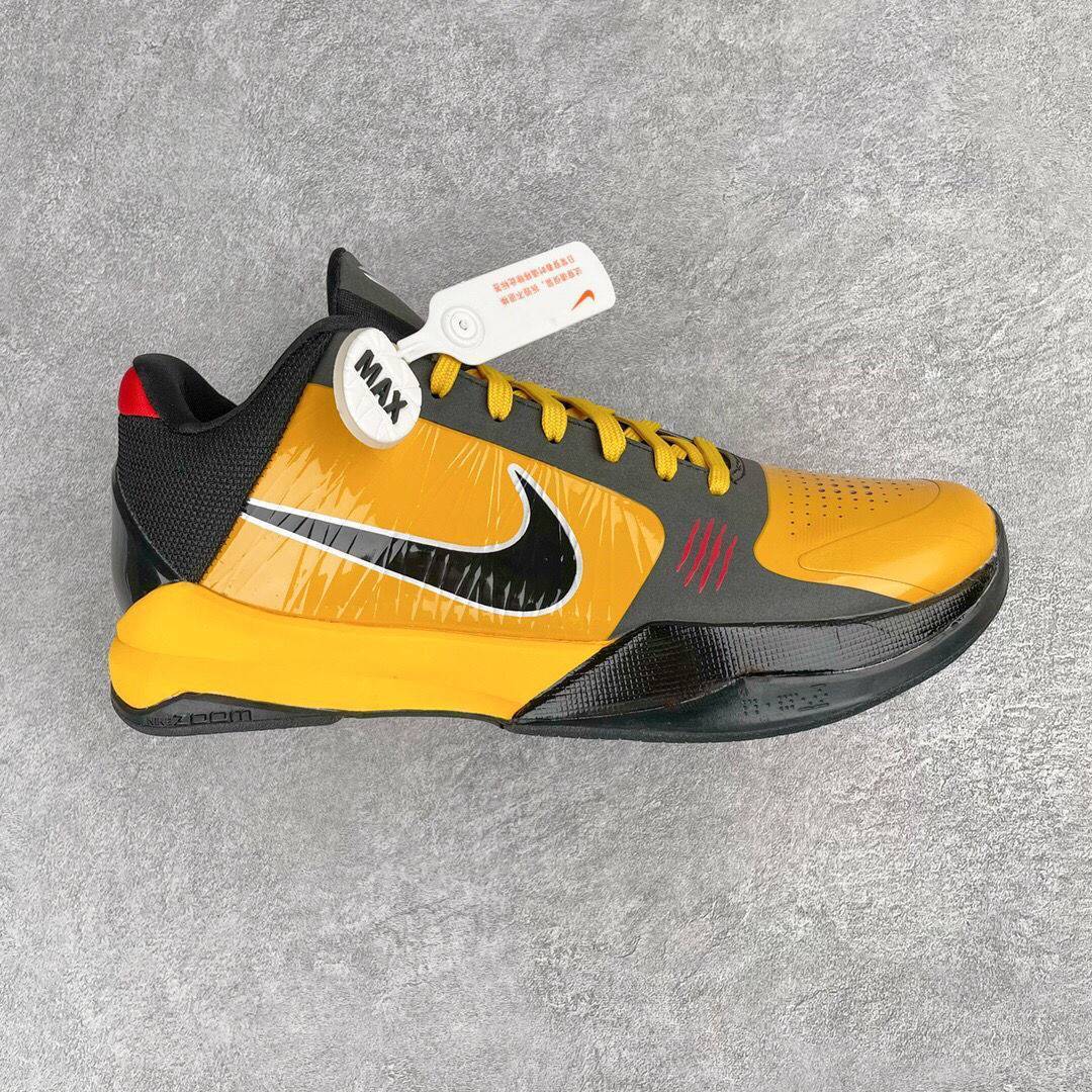 纯原5代实战篮球鞋zk5李小龙黄黑男子运动篮球鞋39