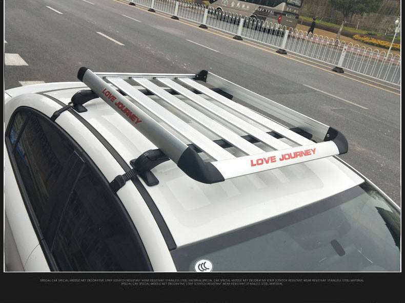 轿车车顶行李架汽车加厚铝合金行李框筐车载车顶货架朗逸宝来日产轩逸