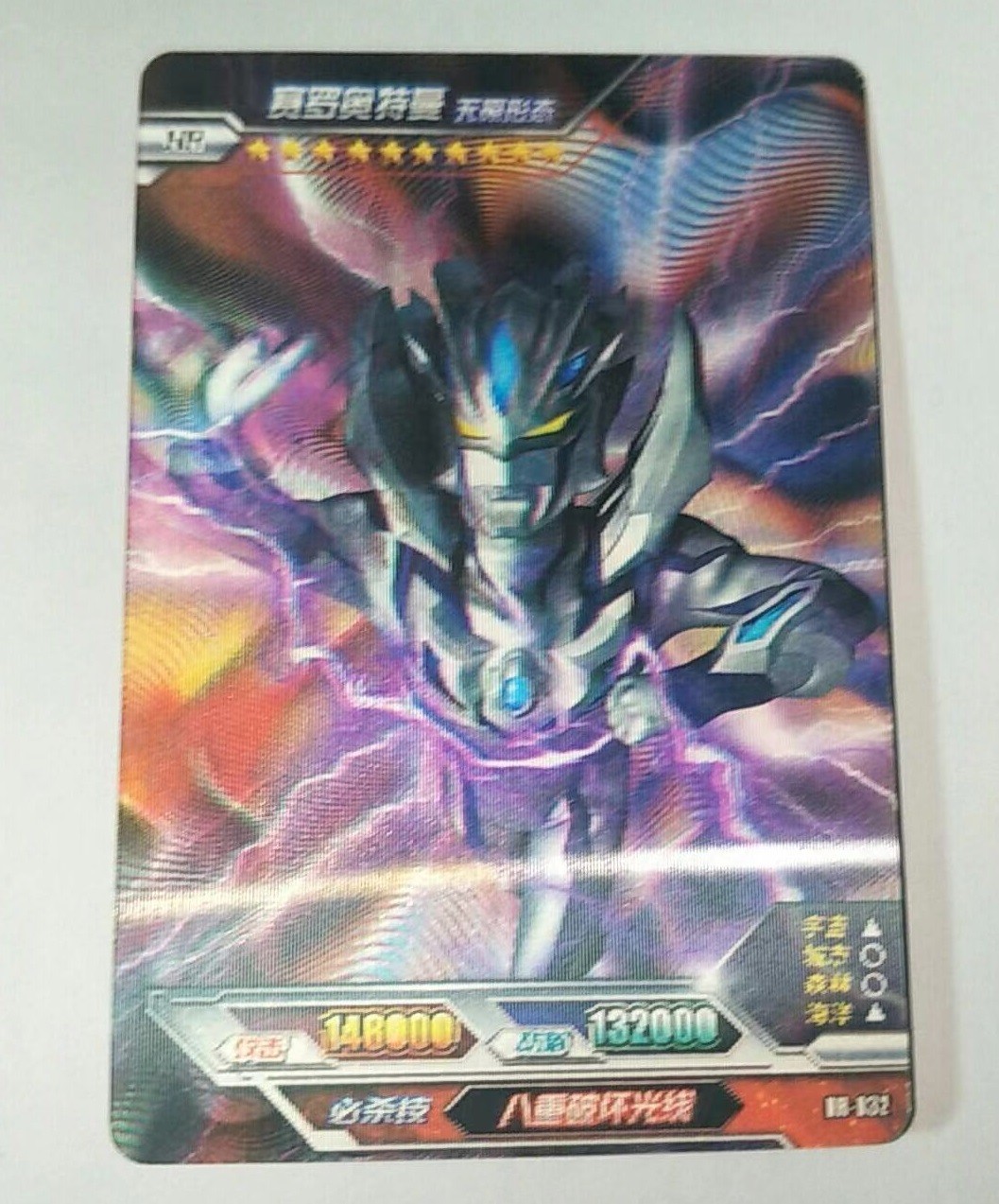 宇宙英雄奥特曼卡片弹荣耀版hr单卡大头赛罗3d光栅卡绝版稀有卡hr001