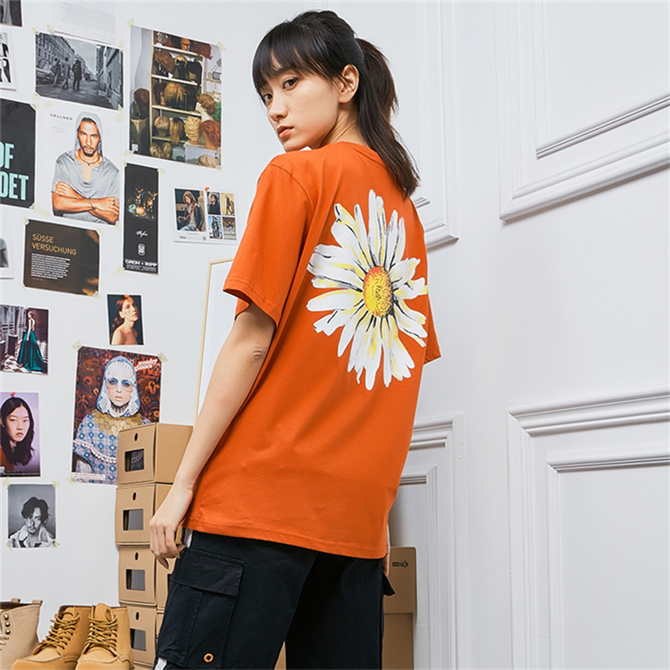 guanta nike n短袖t恤2020夏季新款小雏菊同款男女可穿情侣款t恤国潮