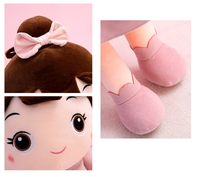 卡通安琪娃娃毛绒玩具陪伴安抚娃娃公仔大号陪玩玩偶儿童节日礼物七夕