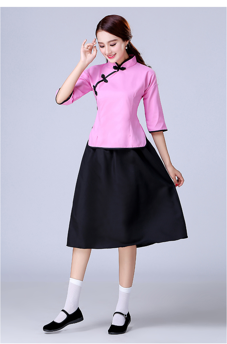 洛芊民国学生装五四青年装女民国风女装毕业班校服中山装民国女学生装