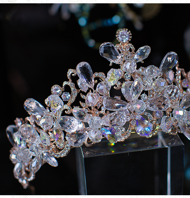 王冠皇冠头饰礼18岁新娘皇冠头饰大气水晶王冠韩式2022新款结婚婚纱
