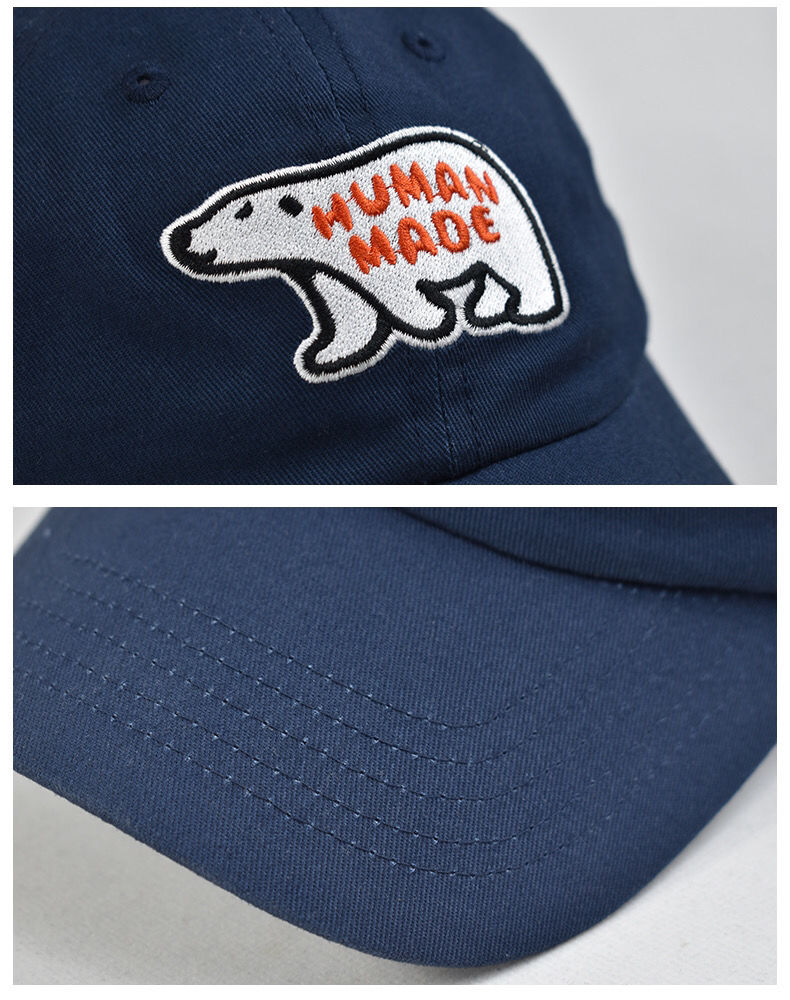 帽子女四季通用头大nigo human made帽子日系小猪北极熊绿头鸭刺绣