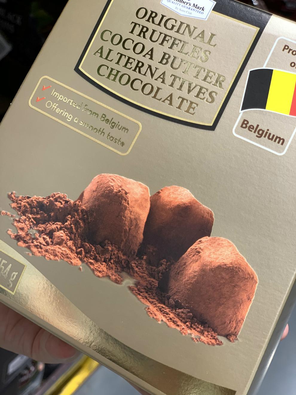 山姆会员店membersmark松露巧克力原味比利时进口零食礼盒包装454g1盒