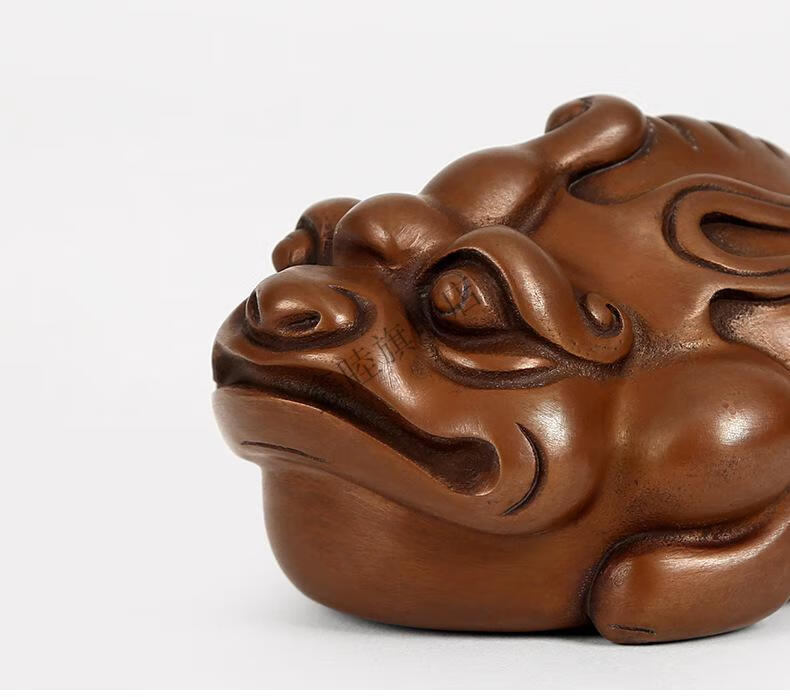 紫铜貔貅瑞兽镇纸家居装饰客厅办公室把玩铜工艺品小摆件挂件