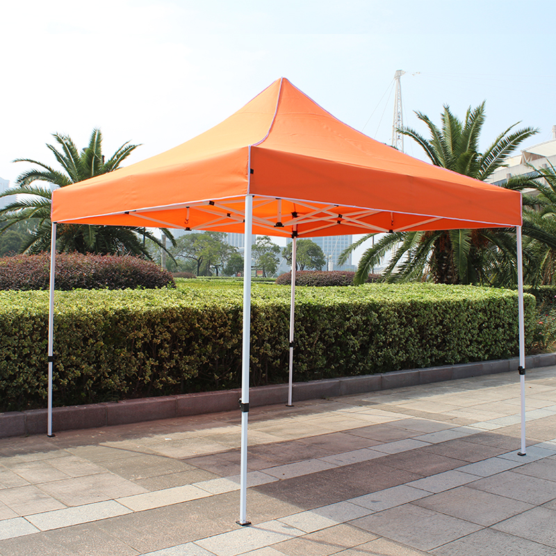 精选户外广告帐篷伞印字遮阳棚半自动帐篷伞摆摊折叠伸缩式四角雨篷