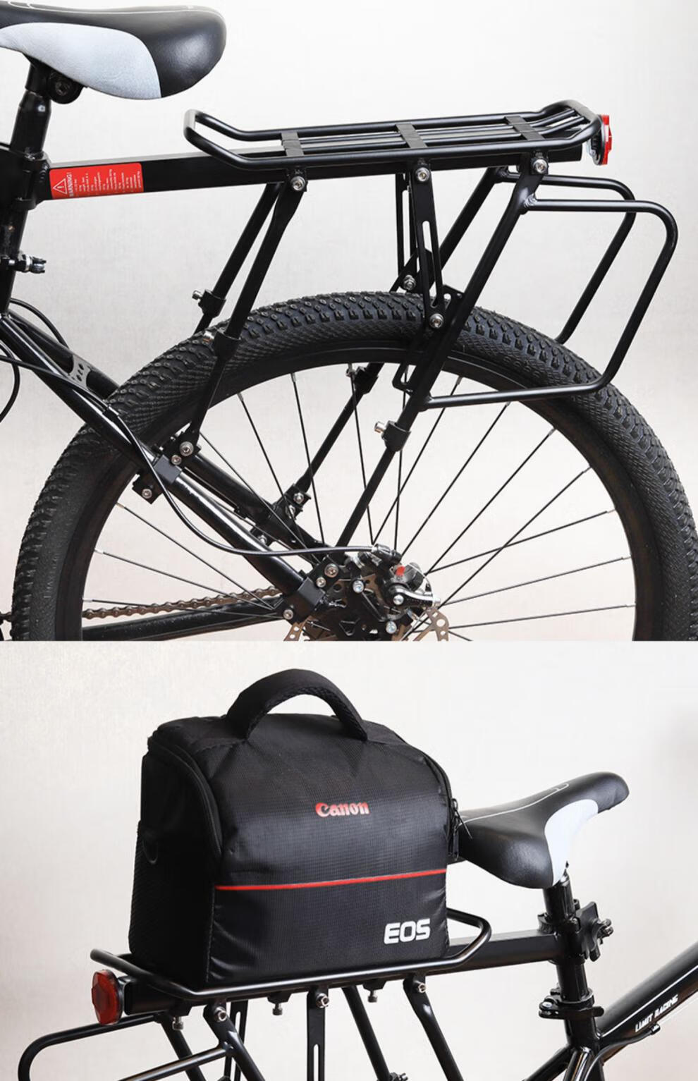 快拆式自行车后货架山地车尾架后座架可载人行李架单车装备配件kuasub