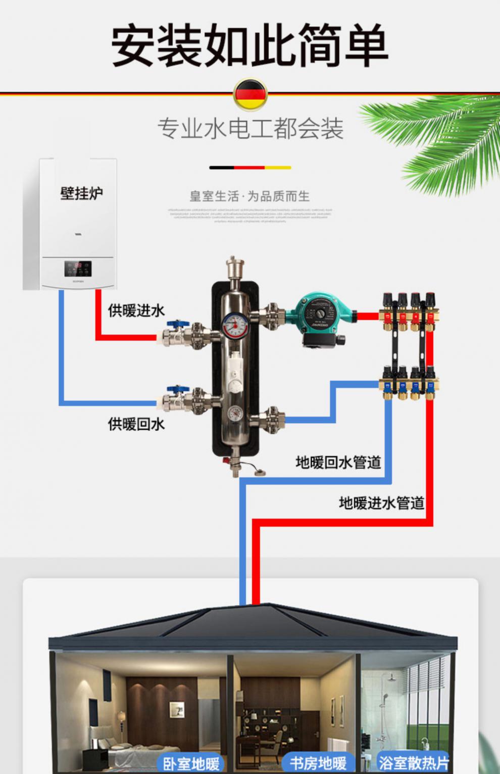 壁挂炉水泵结构示意图图片
