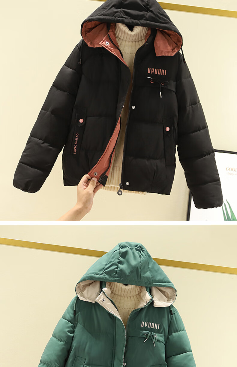 棉服女新款女士短装休闲棉袄厚衣服棉衣女短款学生2019新款韩版宽松小