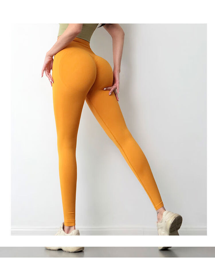 abcrcy网红欧美风蜜桃臀健美瑜伽裤高腰美臀运动紧身裤提臀健身裤女