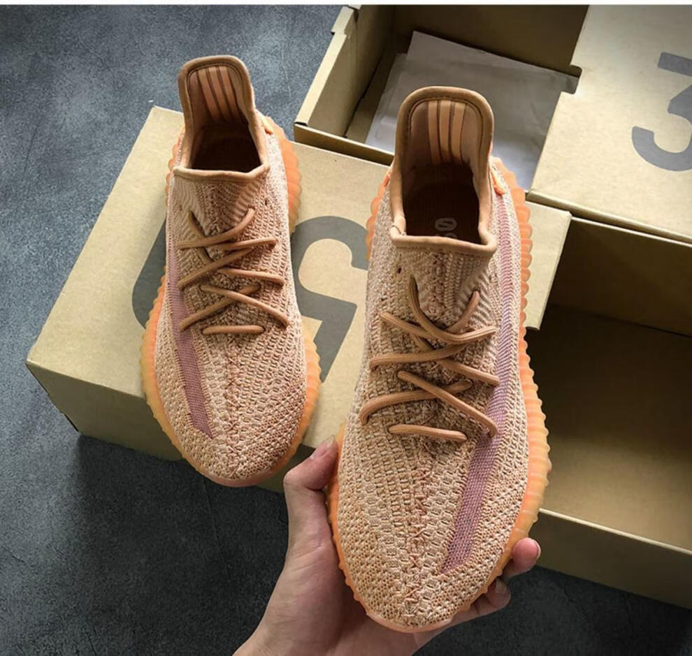 椰子鞋男v2脏橙天使满天星三杠鞋男女运动跑步鞋脏橙42