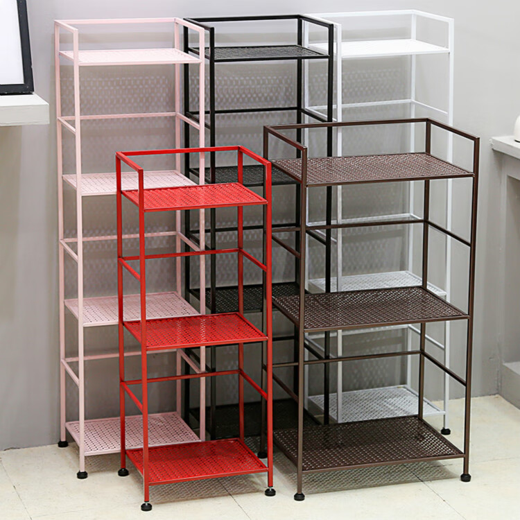 金属置物架子多层杂物储物架铁艺小货架家用铁架子厨房洗手间简易货架