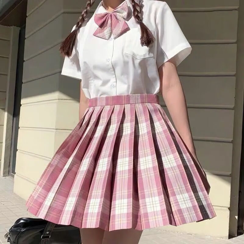 jk制服正版原創日系合集格裙套裝小學生水手服百褶裙閨蜜夏季套裝