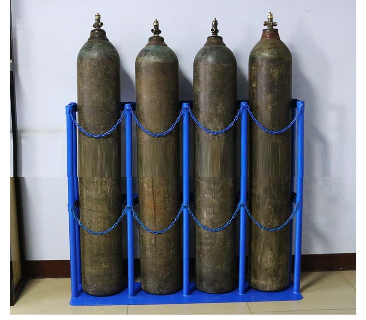 实验室气瓶固定支架氧气乙炔瓶防倒架安全存放架放置架钢瓶固定架 40l