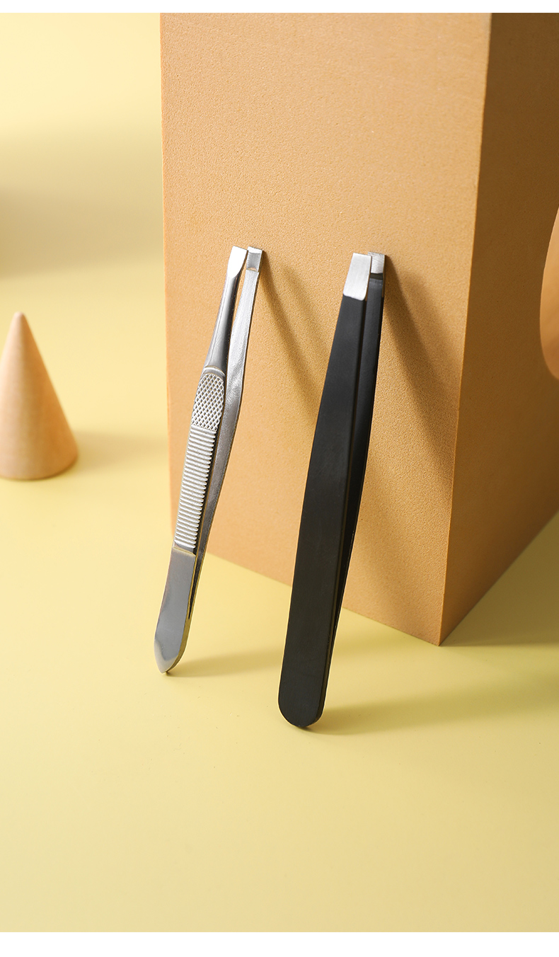 拔白头发神器不锈钢镊子小夹子手工手账工具拔毛假睫毛胡须汗毛夹