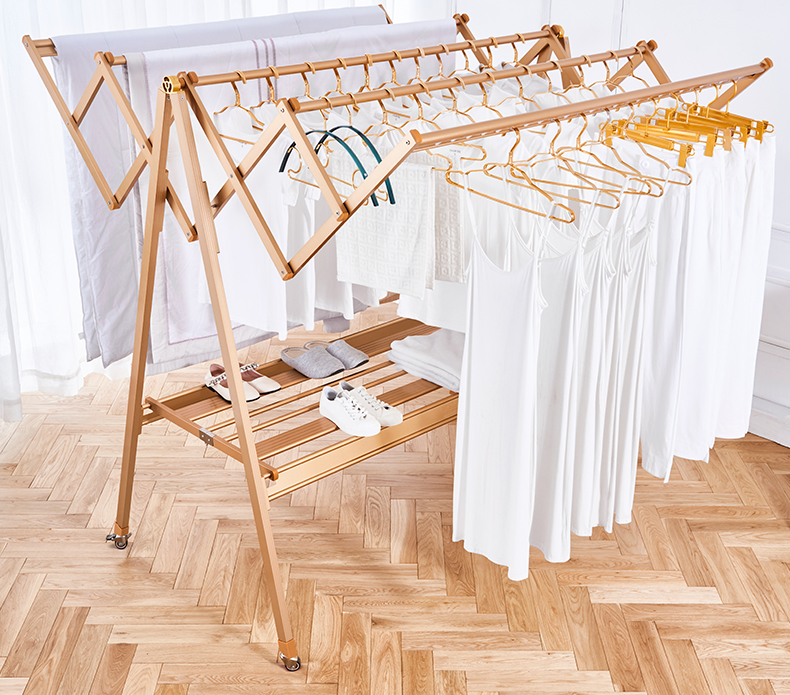 52米伸缩杆/5杆大型户外晾衣架/铝合金/香槟 大【图片 价