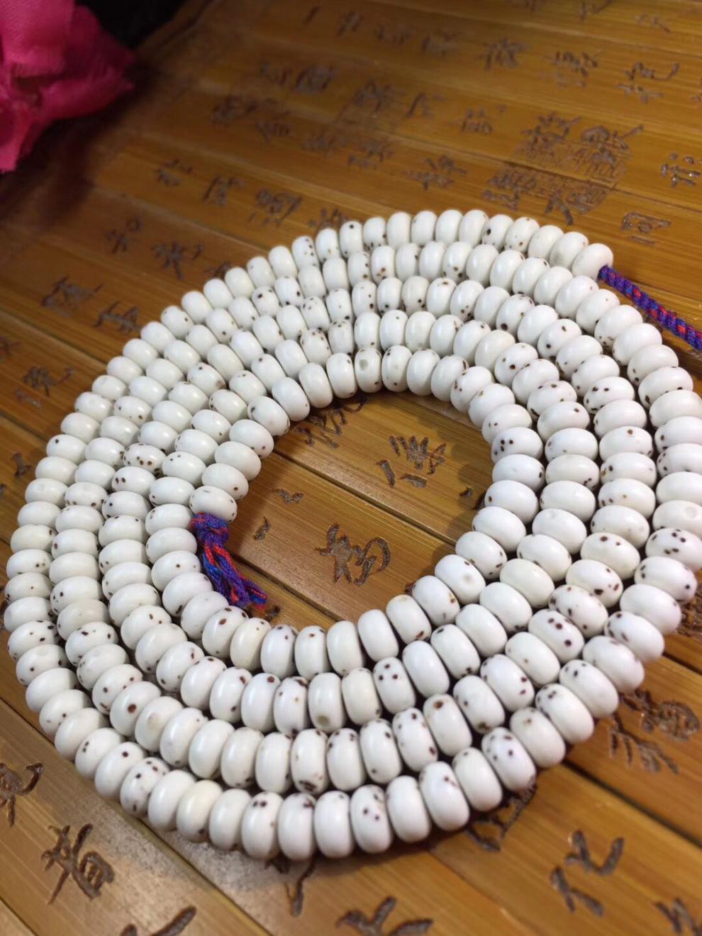 静黛海南原生态星月菩提子陈籽35超小迷你版216颗佛珠高密男女士手链