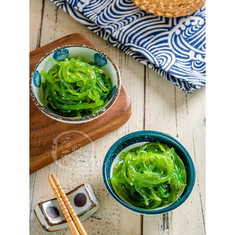 t味付中华海草沙拉即食裙带菜寿司日料海藻沙律酸甜海带丝400g