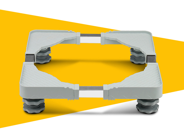 洗衣机底托 不锈钢固定托架冰箱通用支架底座垫高 洗衣机脚架 格子4脚