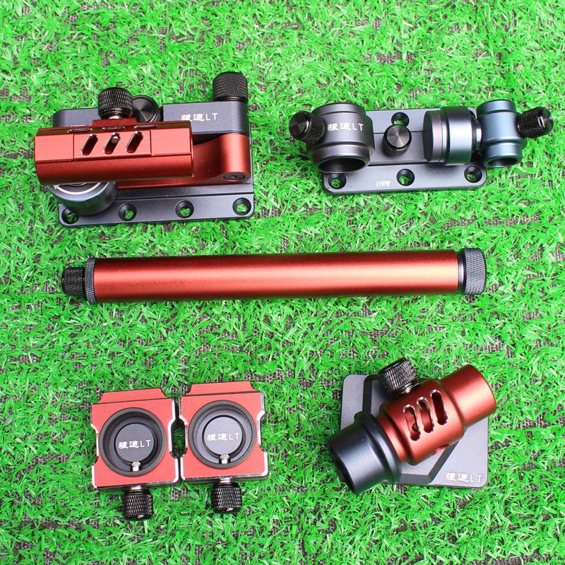 狼途钓箱配件狼途钓箱配件万向炮台架左右互换铝镁合金高档钓箱箱配件