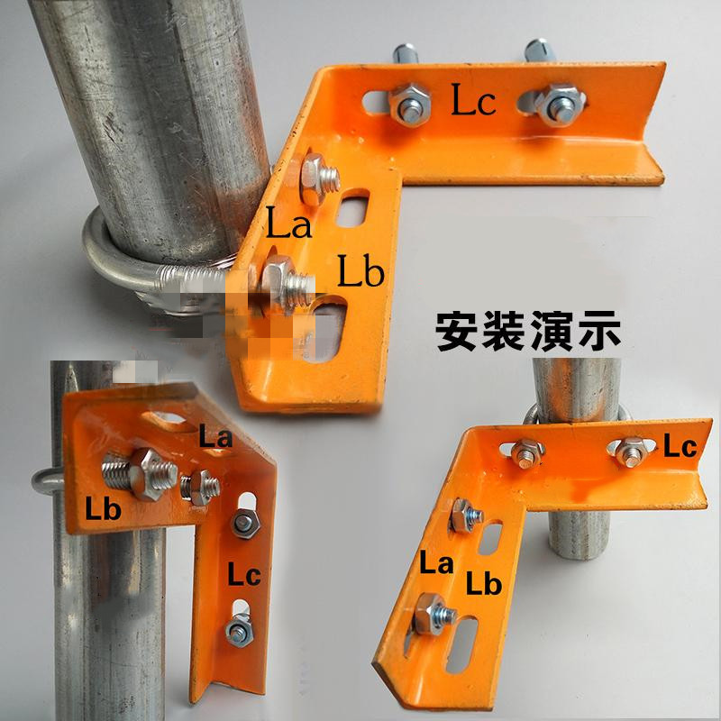 定做角鋼支架鍍鋅角鐵電纜支架天然氣管道支架l型燃氣管道固定支架10x