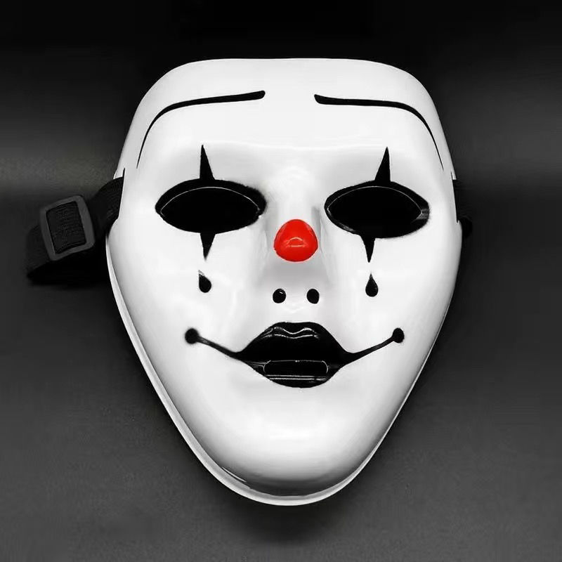 面具帅气全脸环保材料成人儿童白色街舞面具舞会面具假面舞客齐舞表演