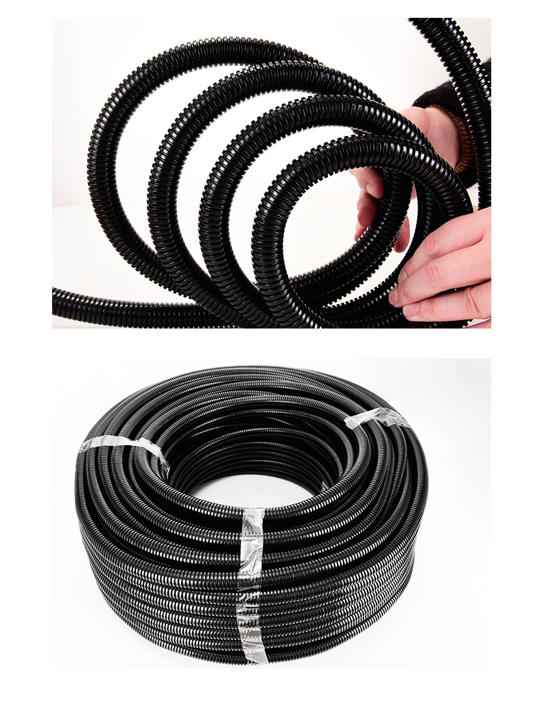 塑料波纹管pa尼龙pp阻燃螺纹管穿线软管聚丙烯电线线束护套穿线管pp