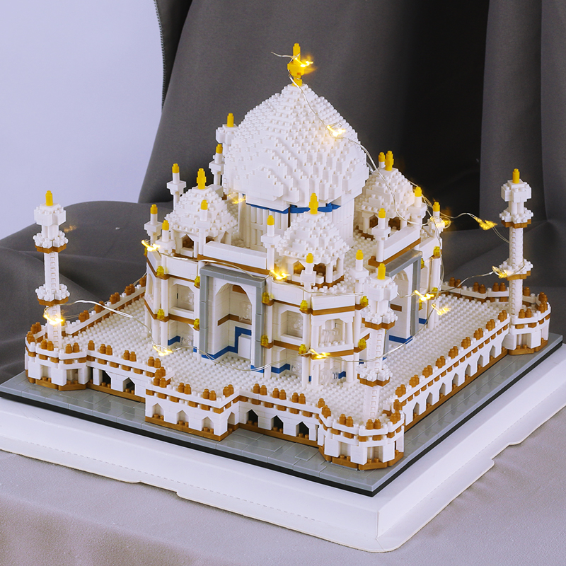 微小颗粒大人立体拼装女孩系列积木兼容乐高 霍格沃茨大城堡7750颗粒