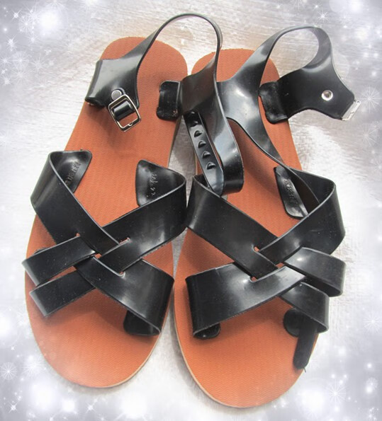 老式凉鞋怀旧经典男防滑夏季潮流橡胶镂空越南老式复古轻便沙滩鞋