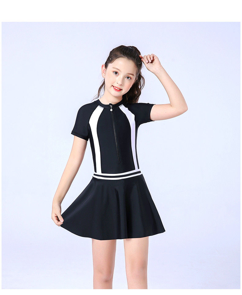 女宝宝小学生泳装中大童12岁小朋友的游泳衣韩版可爱儿童女2022新款