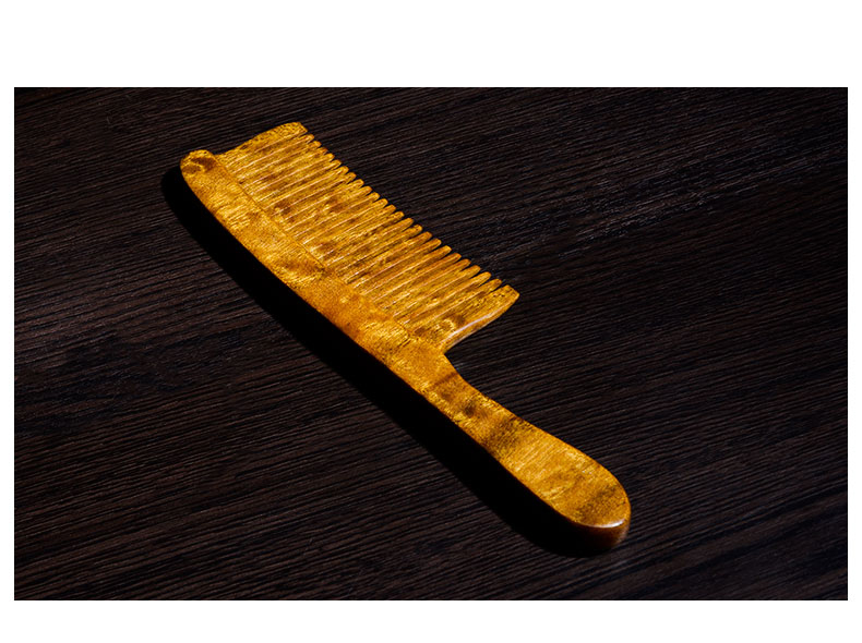 伯莎丹顿 金丝楠木梳子送女友送老婆情人节礼品创意定制生日礼物手工