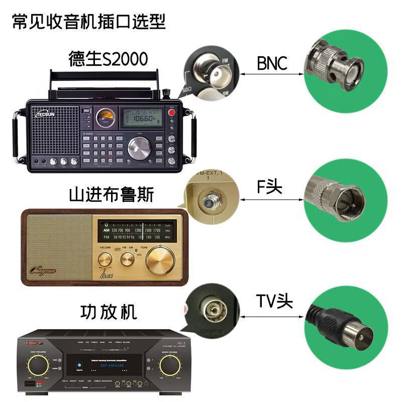 am/fm收音机天线家用功放全向接收天线改装cd功放收音机天线 lzqly