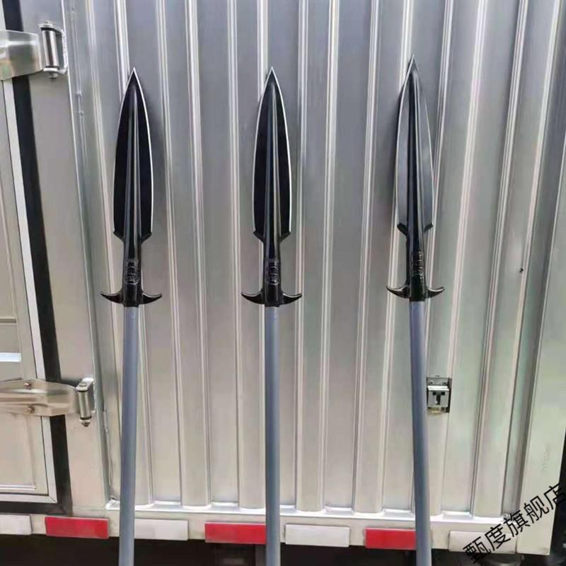 甄度高品质矛头矛枪扎枪全钢一体山猪矛户外防身叉祖鲁矛长矛红缨枪