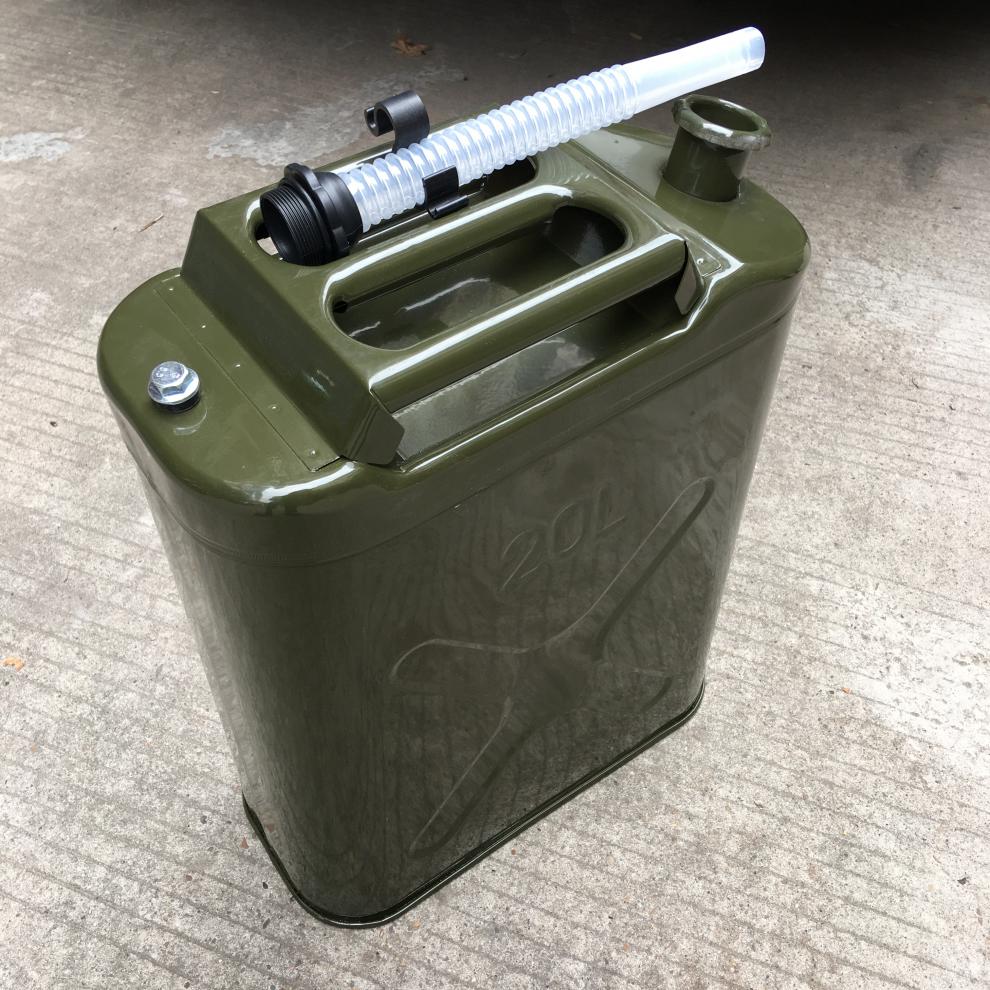 加厚绿色铁油桶油壶大号多功能桶水桶汽油柴油10升20升30升 经济型30l