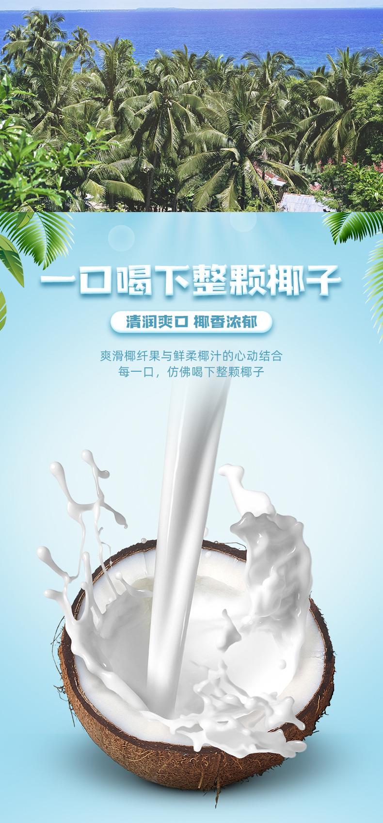 椰牛椰汁 果肉椰子汁植物饮料海南海口椰汁饮料245ml罐装 245g*24罐