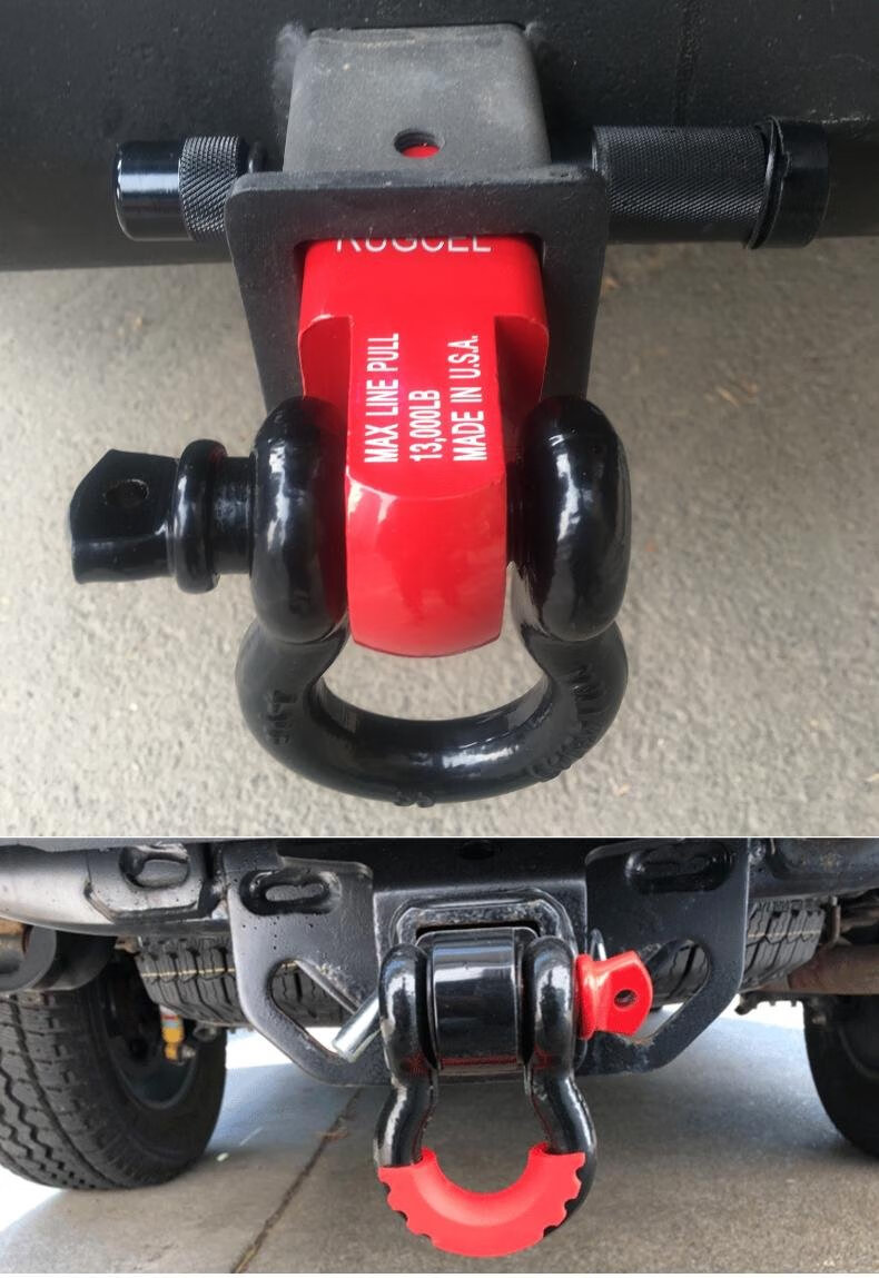 适用坦克300拖车勾越野车改装拖车钩方口拖车臂汽车后杠拖车球实心u型